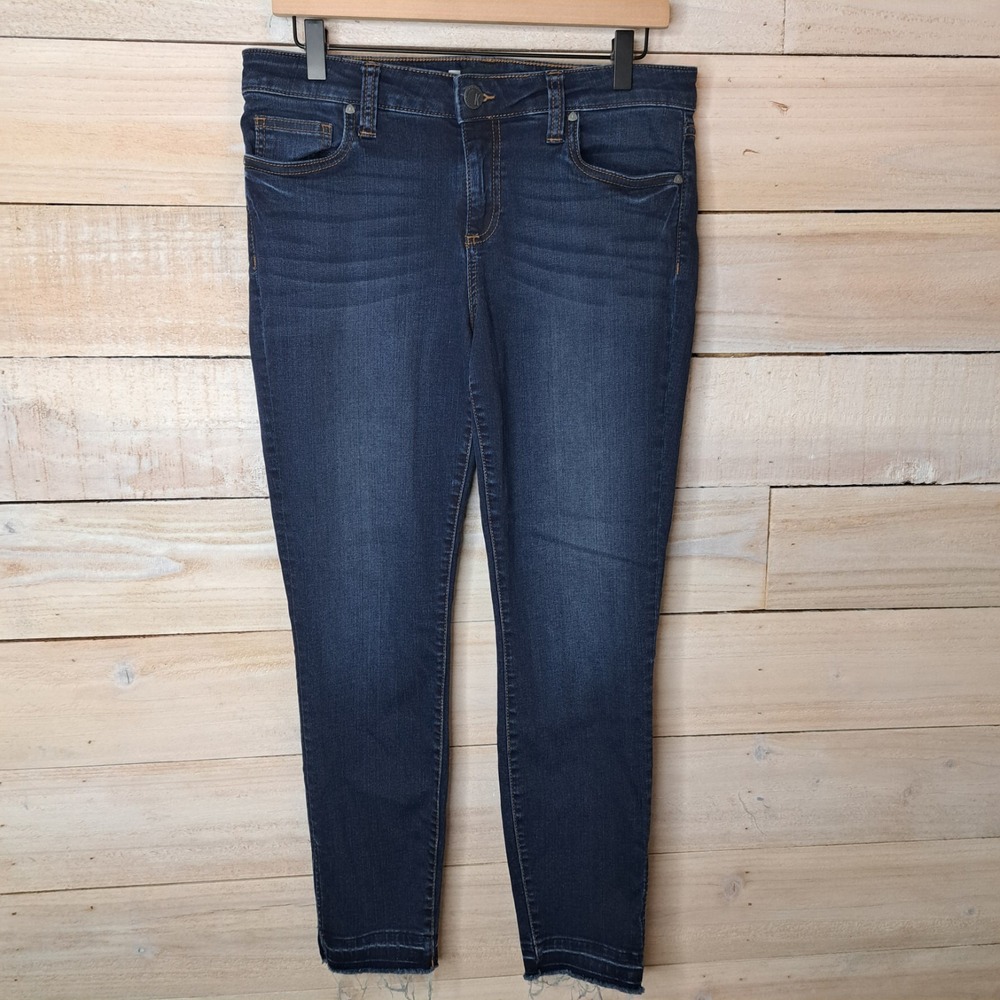 Dark Academia Refined Grunge‎ Kut From The Kloth Women's Jeans Size 10 Raw Hem